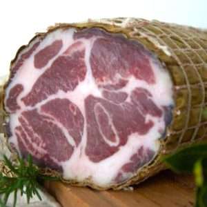 Capocollo stagionato con fiore di finocchio