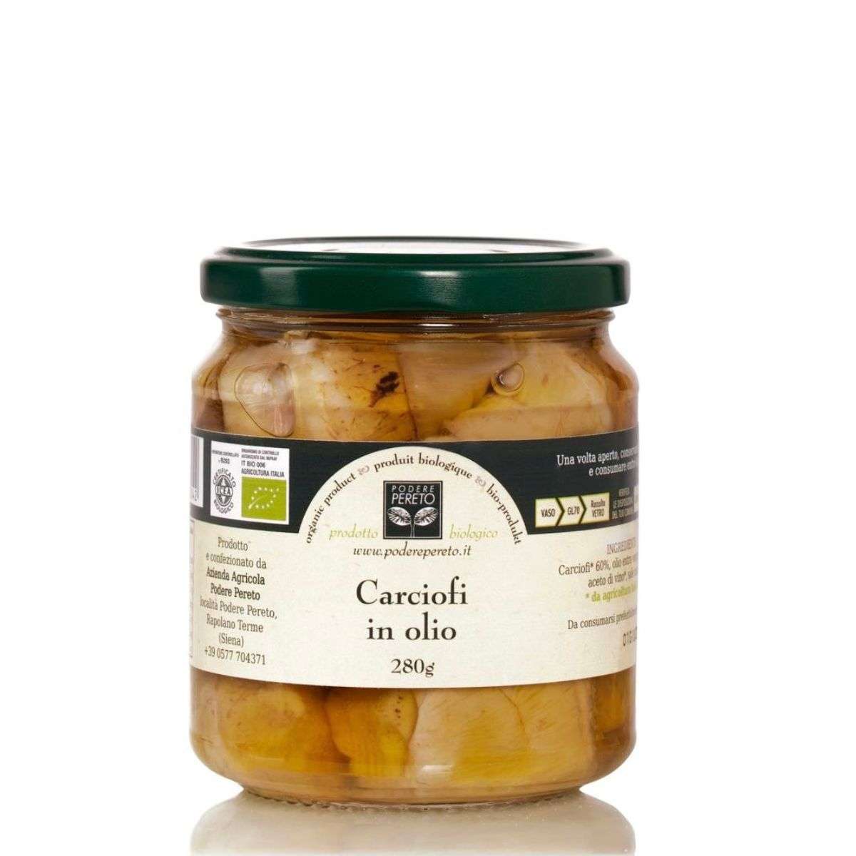 Carciofi in olio bio - Podere Pereto